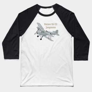 Bücker Bü 131 German WW2 Airplane Baseball T-Shirt